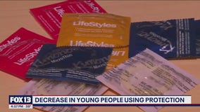 Decrease in young people using protection