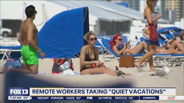 How remote workers in the US are taking 'quiet vacations'