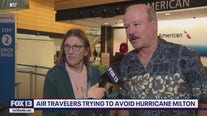 Air travelers trying to outrun Hurricane Milton