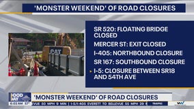 'Monster weekend' of road closures