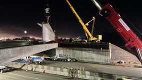 Fife, WA construction crews lay second-longest concrete girders in the world