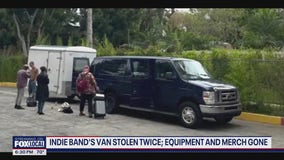 Indie band's van stolen twice; equipment and merch gone