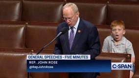 Watch: Congressman’s son makes silly faces as dad speaks on House floor