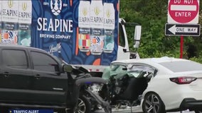 Crash involving beer truck blocks I-405 on-ramp at West Valley Highway in Tukwila